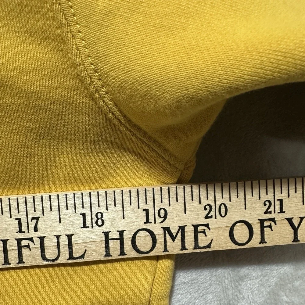 Nike Jordan Jumpman Men's S Yellow Fleece Pullover Hoodie Stretchy Ribbed Cuffs‎